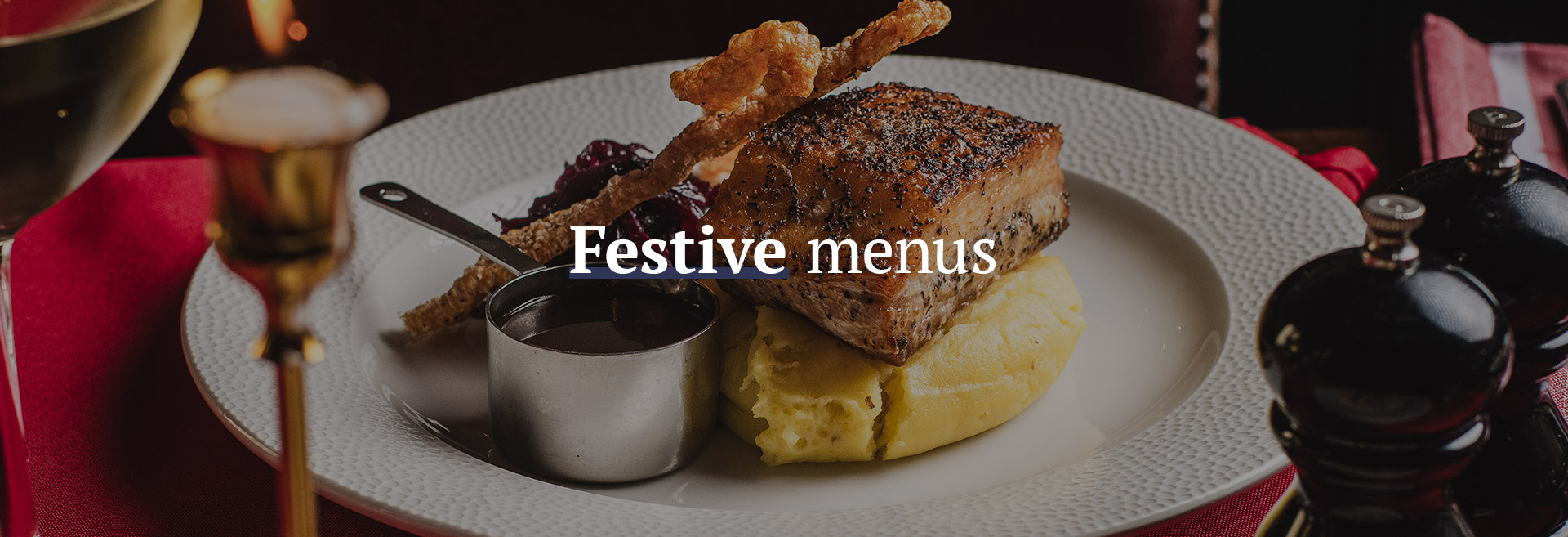 Christmas menu at The Hope & Bear