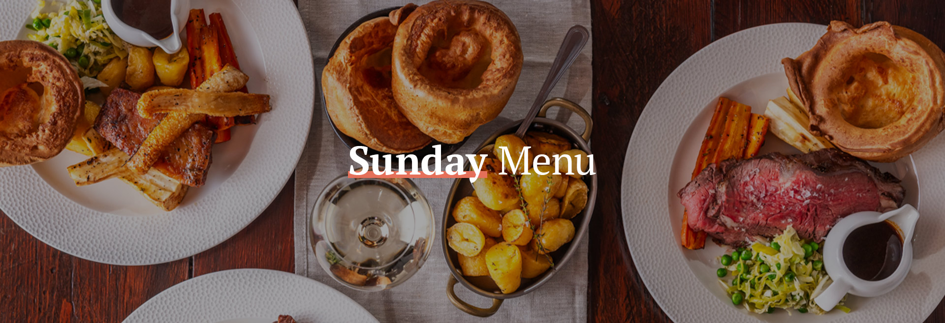 Sunday Menu at The Hope & Bear